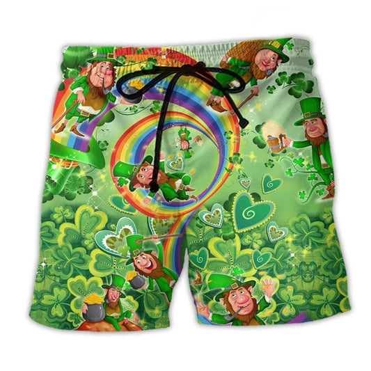 Irish Green Luck Beach Shorts For Warm Weather Outings And Thoughtful Gift Giving