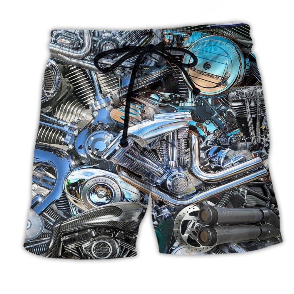 Motorcycle Freedom Beach Shorts For Warm Weather Outings And Relaxed Holiday Style