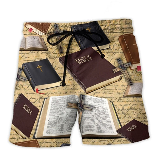 Faith Bible Inspirational Beach Shorts For Sunny Day Getaways And Everyday Comfort