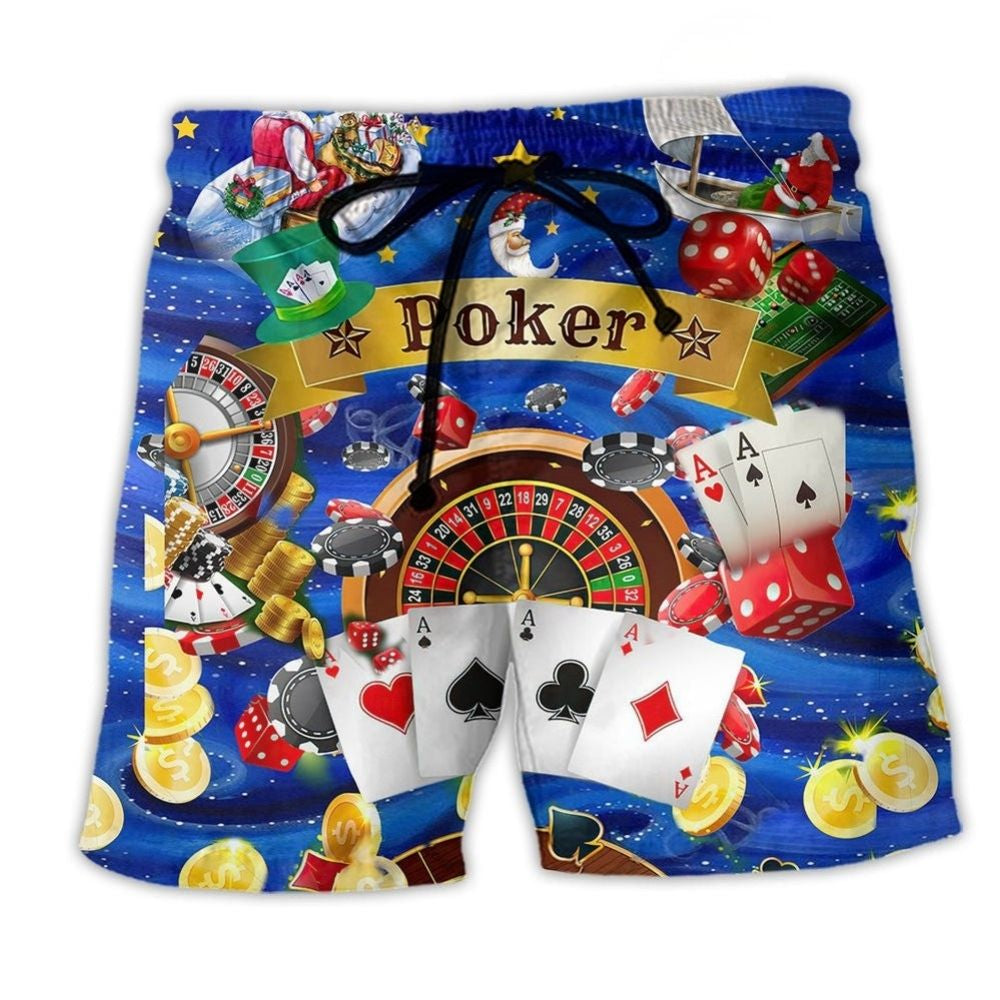 Poker Gambling Play Beach Shorts For Summer Festivals And Thoughtful Gift Giving