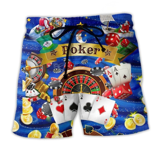 Poker Gambling Play Beach Shorts For Summer Festivals And Thoughtful Gift Giving