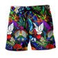 Bohemian Peace Bird Beach Shorts For Coastal Adventures And Relaxed Casual Style