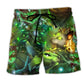 Cat Night Stars Dreamy Beach Shorts For Resort Days And Easygoing Coastal Style