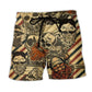 Viking My Rules Beard Me Legend Beach Shorts Design Detail For Festival Travel And Beach Days