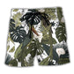 Tropical Bird Cool Summer Beach Shorts Pattern Detail For Sunny Outdoor Activities