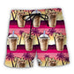 Boba Tea Summer Drink Beach Shorts For Weekend Escapes And Leisure And Relaxation