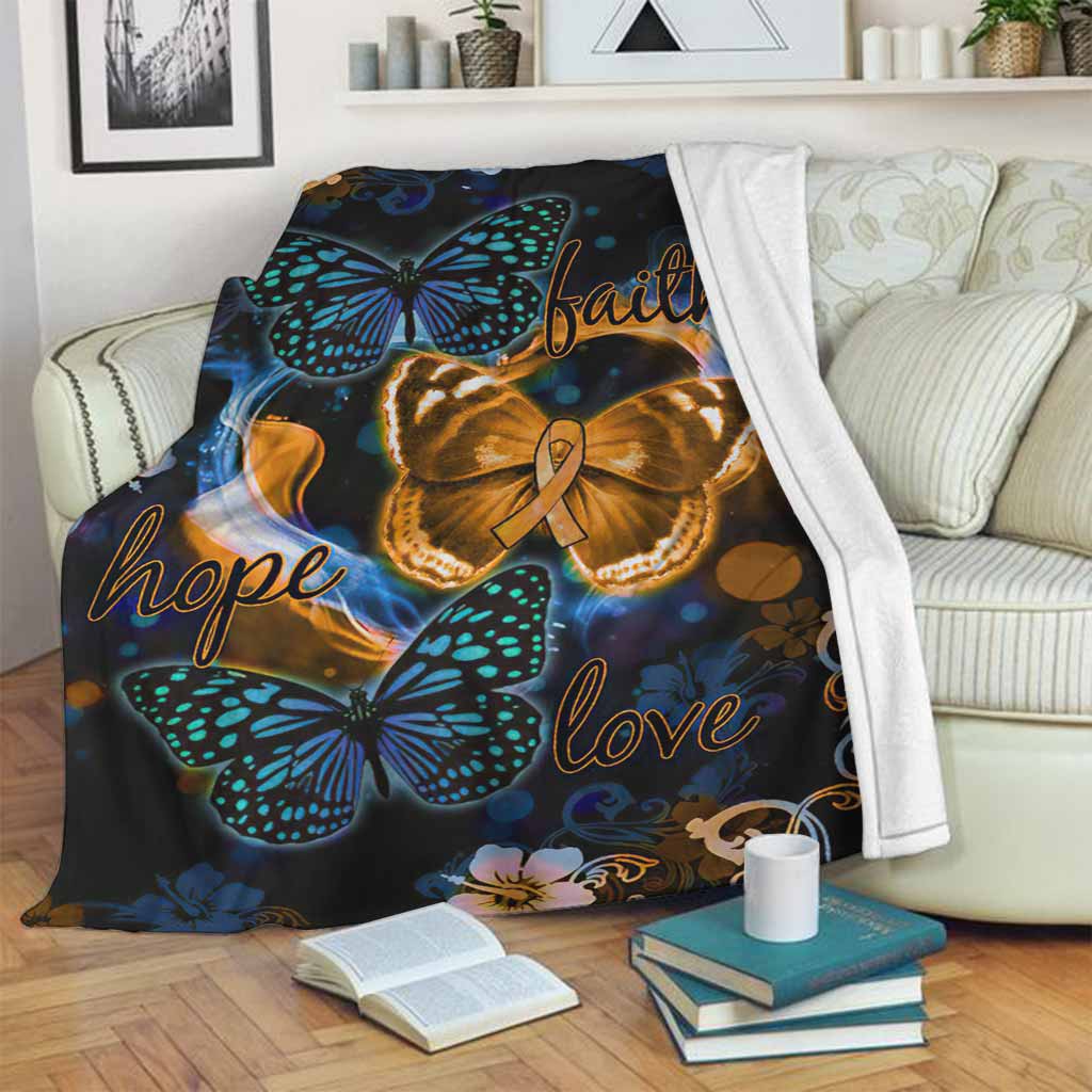 Multiple Sclerosis Awareness Flannel Blanket For Cozy Bedroom Sofa Decor