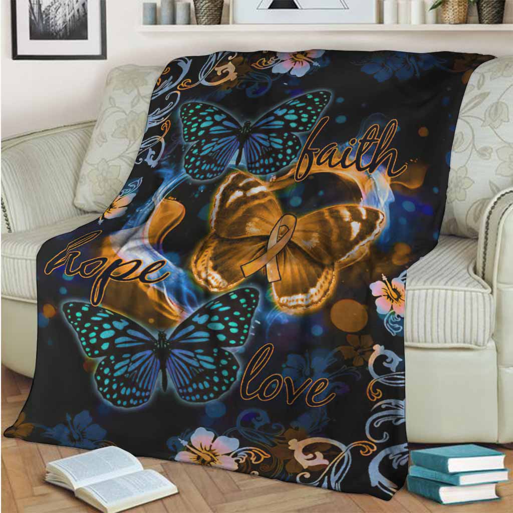 Multiple Sclerosis Awareness Flannel Blanket For Cozy Bedroom Sofa Decor