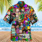 School Student Celebration Hawaiian Shirt Front Pattern View For Summer Travel