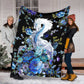 Dragon Blue And White Flannel Blanket For Cozy Bedroom Sofa Decor