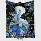 Dragon Blue And White Flannel Blanket For Cozy Bedroom Sofa Decor