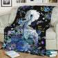 Dragon Blue And White Flannel Blanket For Cozy Bedroom Sofa Decor