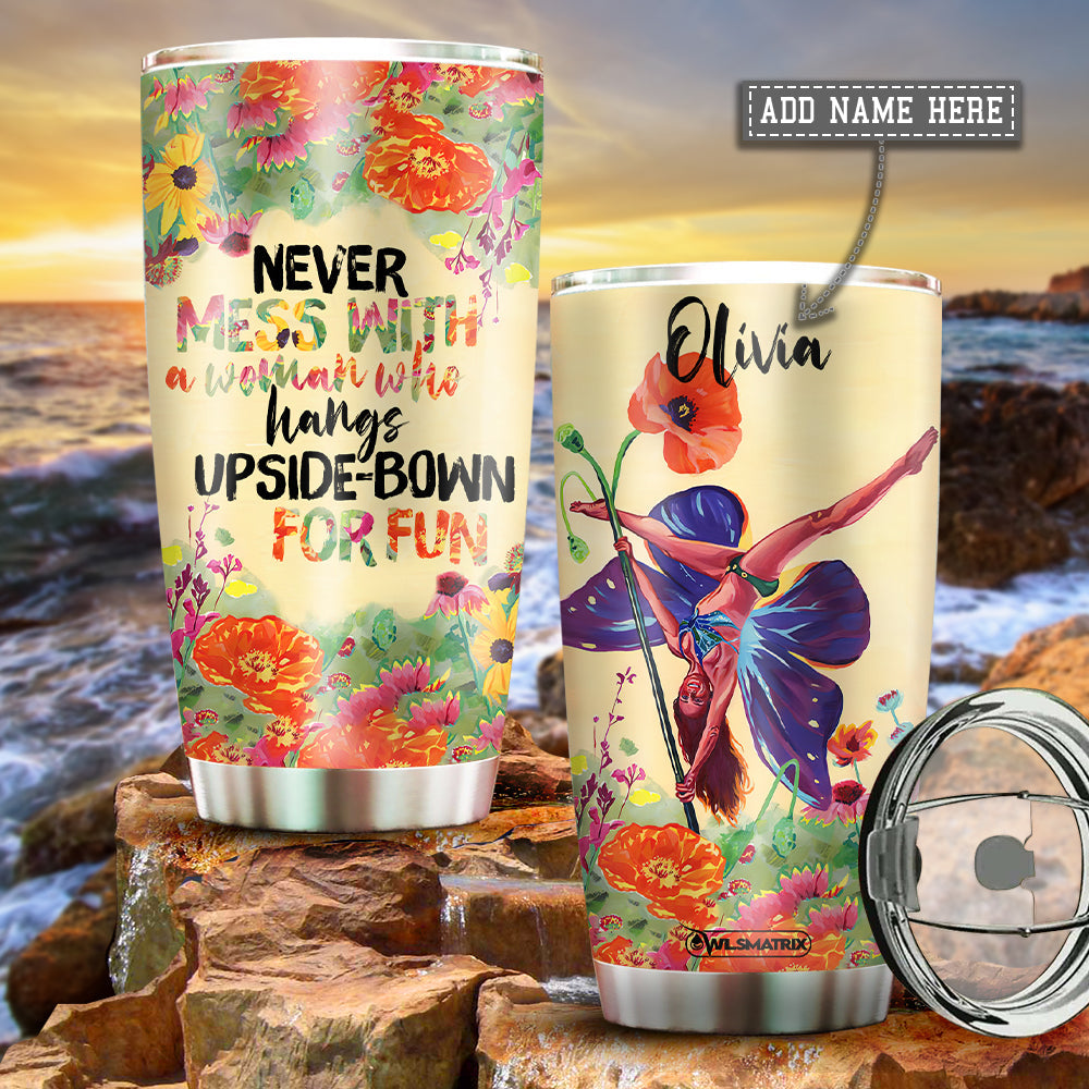 Pole Fitness In My Heart Personalized 20 Oz Tumbler For Coffee Travel And Daily Drinks