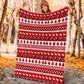 Nurse Christmas Simple Pattern Flannel Blanket For Cozy Bedroom Sofa Decor