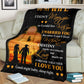 Firefighter To My Husband Fathers Day Flannel Blanket For Cozy Bedroom Sofa Decor