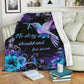 Hope Awareness Dragonfly Flannel Blanket For Cozy Bedroom Sofa Decor