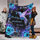 Hope Awareness Dragonfly Flannel Blanket For Cozy Bedroom Sofa Decor