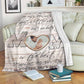 Family I've Only Been With Dad Personalized Flannel Blanket For Cozy Bedroom Sofa Decor