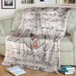 Family I've Only Been With Dad Personalized Flannel Blanket For Cozy Bedroom Sofa Decor