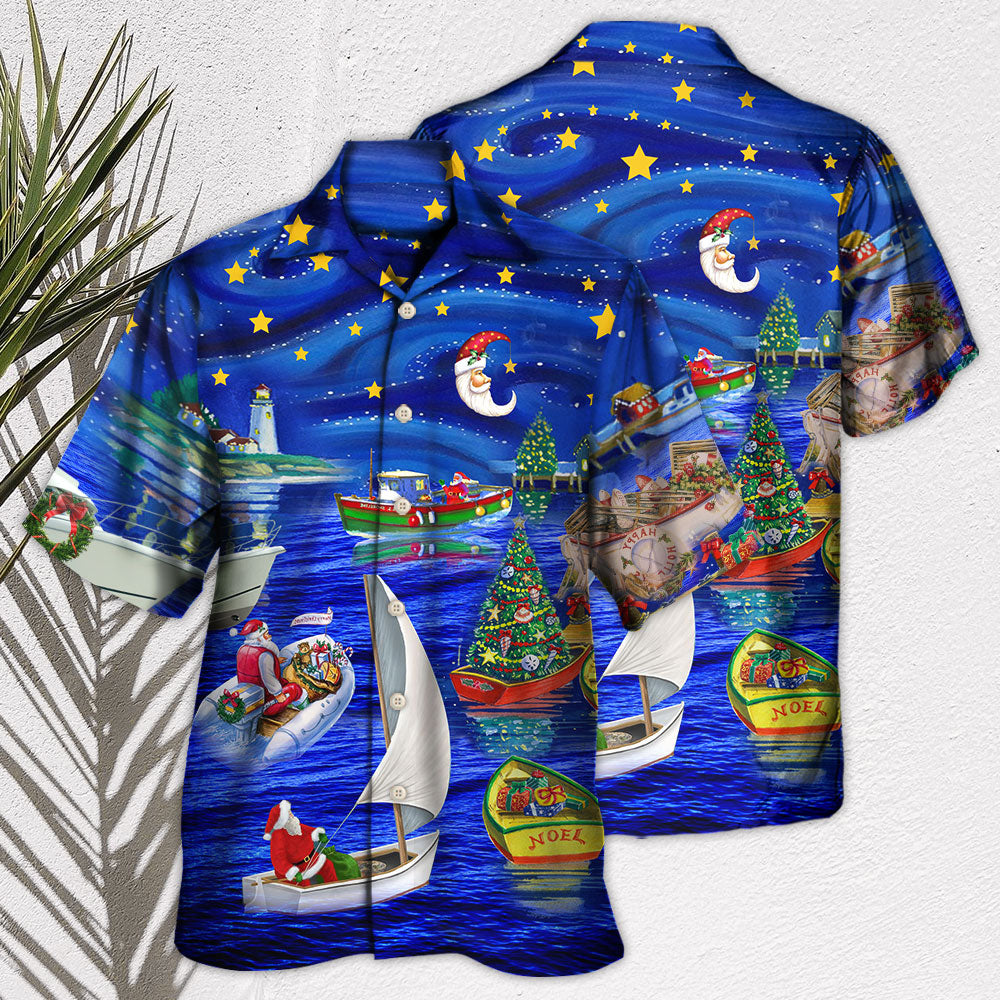Festive Christmas Hawaiian Shirt For Island Vacations, Resort Wear, And Relaxed Seasonal Style