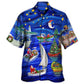 Boat Christmas Hawaiian Shirt For Summer Vacation And Beach Travel