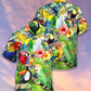 Parrot Hawaiian Shirt For Summer Vacation And Beach Travel