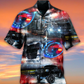 Classic Car Hawaiian Shirt With All Over Print For Beach Parties Vacation Travel And Relaxed Casual Style