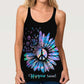 Hippie Soul Color Peaceful Hollow Tank Top For Workout Classes And Relaxed Style