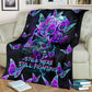 Hope Awareness Butterfly Flannel Blanket For Cozy Bedroom Sofa Decor