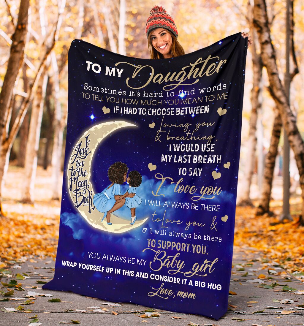 African To My Daughter African American Flannel Blanket For Cozy Bedroom Sofa Decor