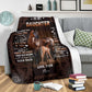 Horse To My Daughter Love Your Mom Flannel Blanket For Cozy Bedroom Sofa Decor