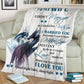 Dragon To My Gorgeous Wife Flannel Blanket For Cozy Bedroom Sofa Decor