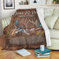 Hunting Deer You And Me Flannel Blanket For Cozy Bedroom Sofa Decor