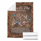 Hunting Deer You And Me Flannel Blanket For Cozy Bedroom Sofa Decor