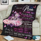 Flamingo To My Mom I Love You The World Personalized Flannel Blanket For Cozy Bedroom Sofa Decor