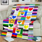 LGBT Support Love Is Love Flannel Blanket For Cozy Bedroom Sofa Decor