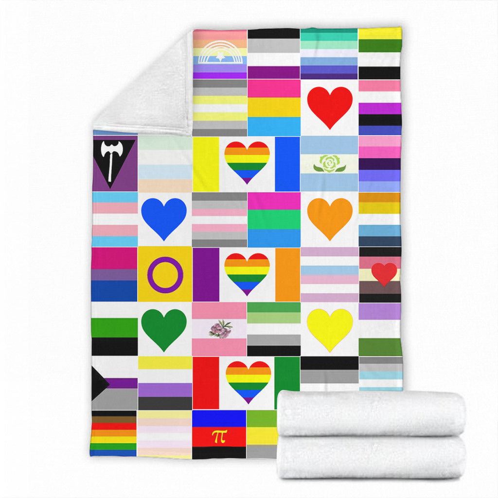 LGBT Support Love Is Love Flannel Blanket For Cozy Bedroom Sofa Decor