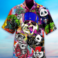 Panda Hawaiian Shirt With All Over Print For Coastal Adventures Summer Events And Everyday Comfort
