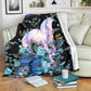 Unicorn Floral Unicorns Flannel Blanket For Cozy Bedroom Sofa Decor