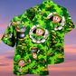Irish Hawaiian Shirt Artwork Detail For Tropical Trips And Casual Outings