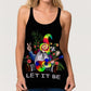 Hippie Soul Color Peaceful Hollow Tank Top For Yoga Sessions And Summer Outings