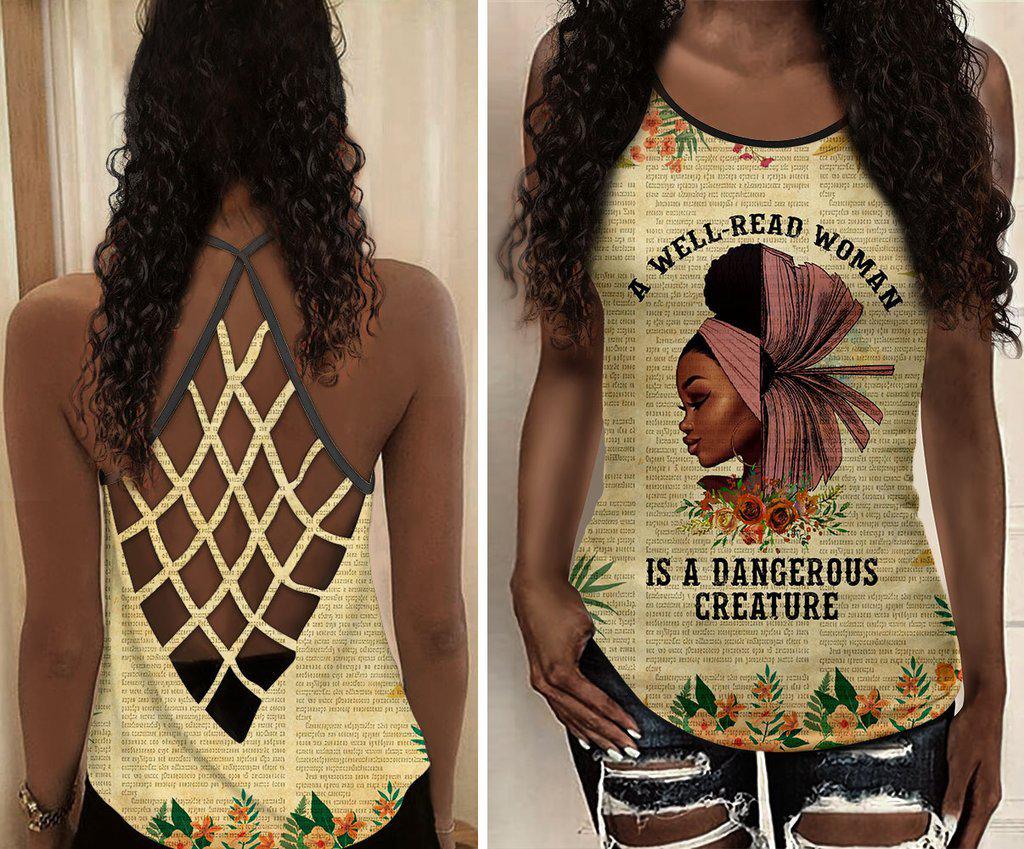 Black Woman Love Peace Hollow Tank Top For Yoga Sessions And Summer Outings