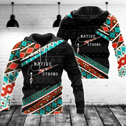 Native Strong Inspired People Hoodie For Cultural Appreciation Events Casual Wear And Thoughtful Gifting
