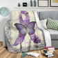 Cystic Fibrosis Awareness Flannel Blanket For Cozy Bedroom Sofa Decor