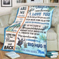 Turtle To My Daughter Be Good Flannel Blanket For Cozy Bedroom Sofa Decor