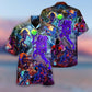 Cosmic Galaxy Explorer Hawaiian Shirt With Detailed Graphic For Beach Vacations Casual Parties And Warm Weather Style