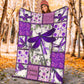 Epilepsy Awareness Butterfly Flannel Blanket For Cozy Bedroom Sofa Decor