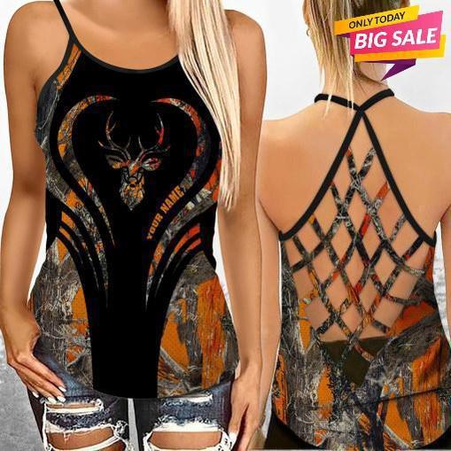 Hunting Lover Hollow Tank Top For Fitness Activities And Relaxed Style