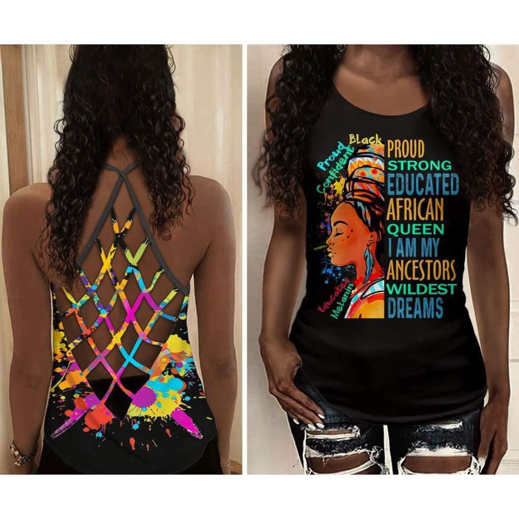 Black Woman Love Peace Hollow Tank Top For Studio Workouts And Weekend Wear