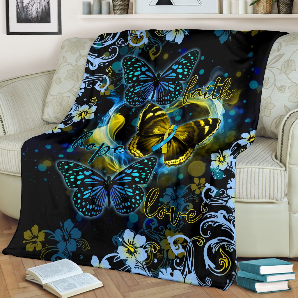 Down Syndrome Awareness Flannel Blanket For Cozy Bedroom Sofa Decor